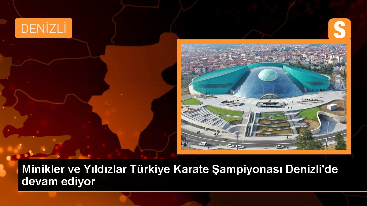 Denizli'de Minikler ve Yıldızlar Türkiye Karate Şampiyonası devam ediyor