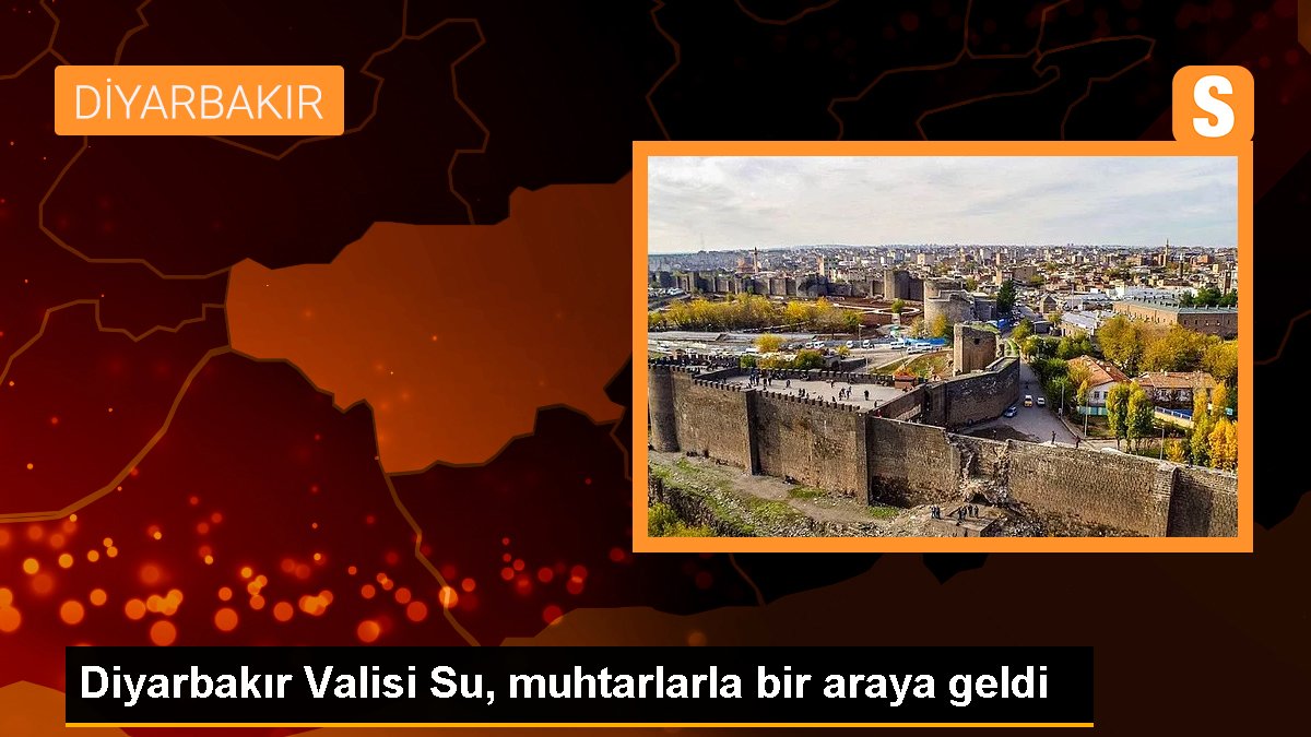 Diyarbakır Valisi Ali İhsan Su, Hani ilçesi muhtarlarıyla bir ortaya geldi