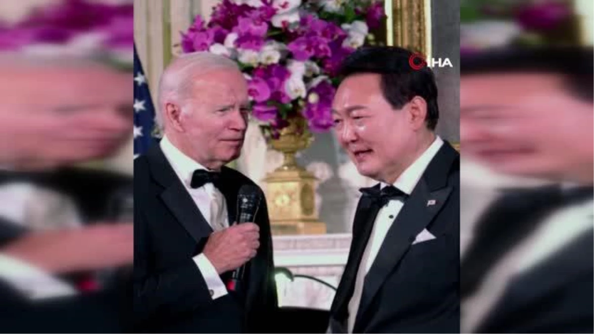 Güney Kore Devlet Lideri Yoon Beyaz Saray'da müzik söyledi