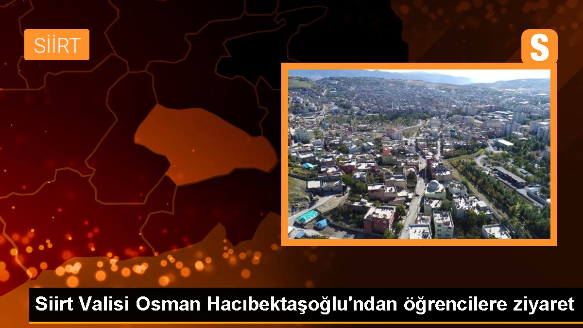 Siirt Valisi Osman Hacıbektaşoğlu öğrencilerle bir ortaya geldi