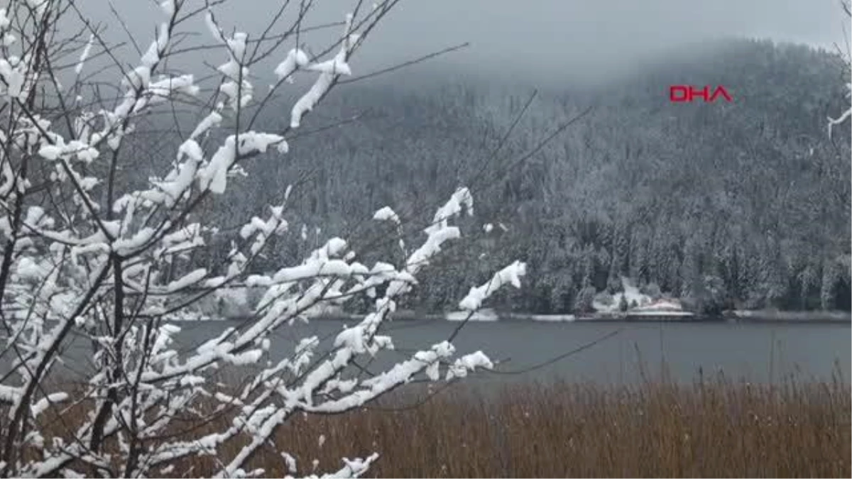 Abant Gölü Ulusal Parkı Kar Yağışıyla Kaplandı