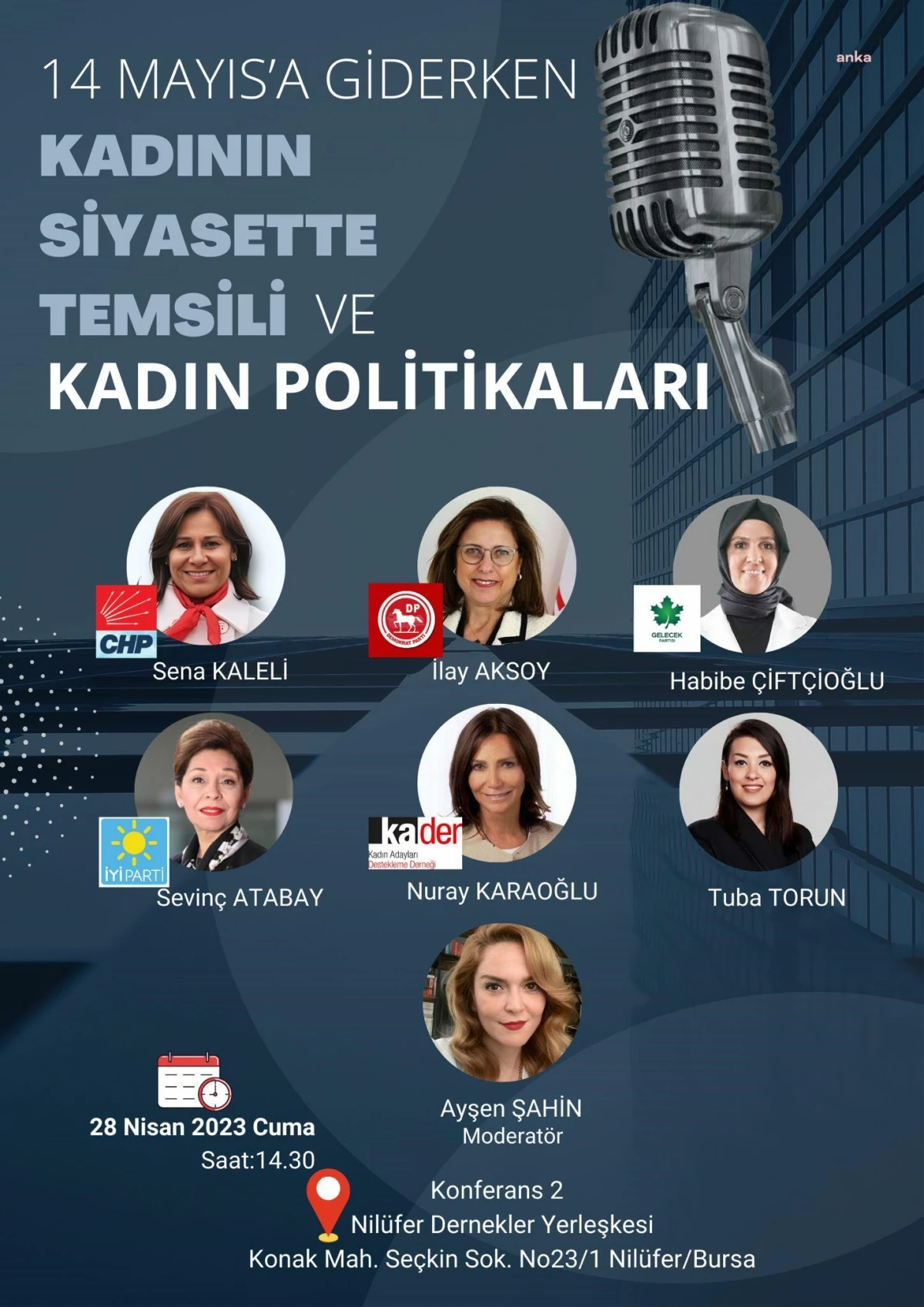 Bayanın Siyasette Temsili ve Bayan Siyasetleri Konferansı Bursa'da Yapılacak