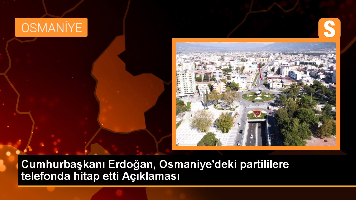Cumhurbaşkanı Erdoğan, Osmaniyede partililere hitap etti
