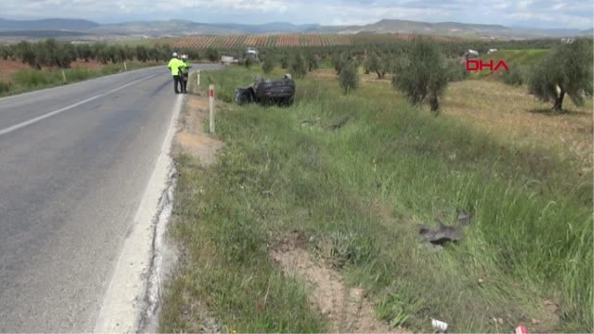 Kilis'te Denetimden Çıkan Araba Devrildi: Şoför Yaralandı