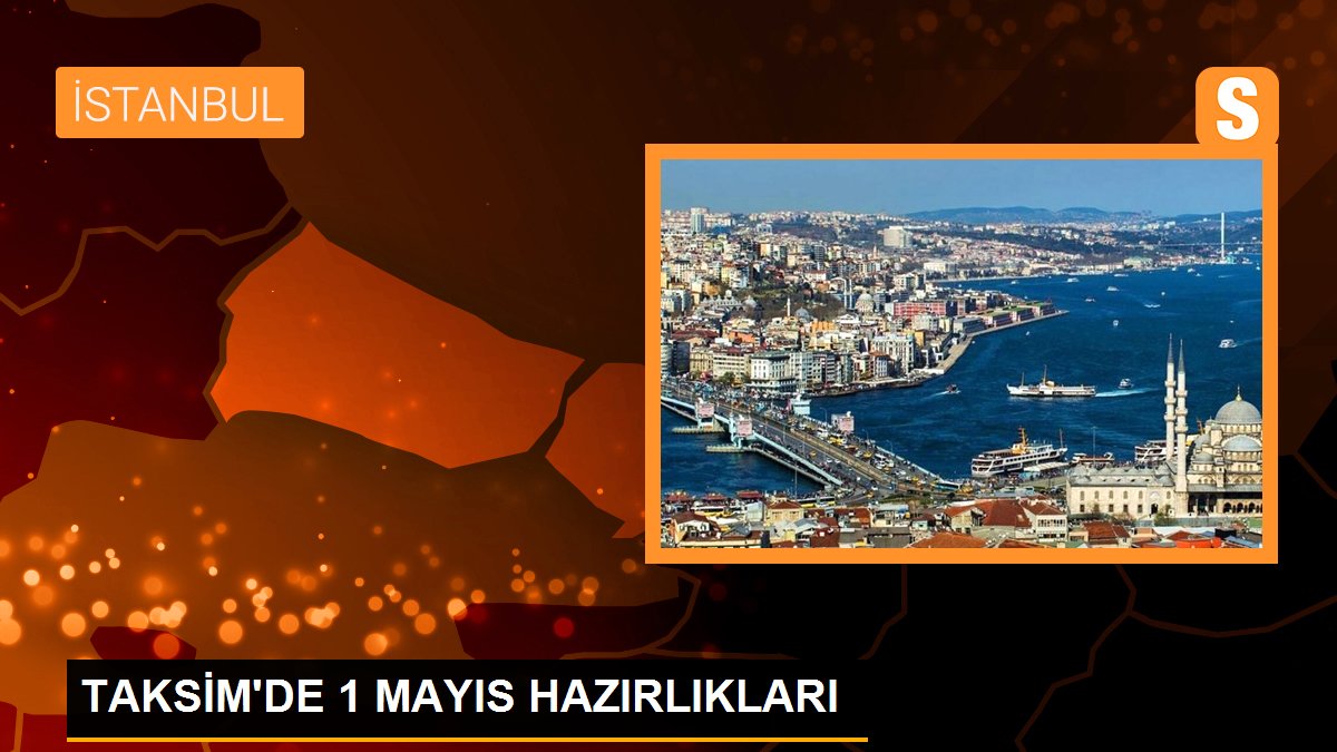 1 Mayıs öncesi Taksim Meydanı'na demir bariyerler yerleştirildi