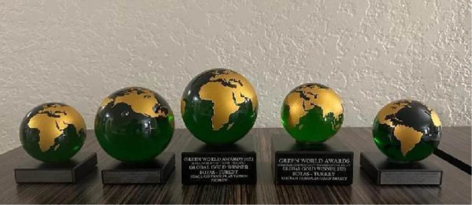 BOTAŞ, Yeşil Dünya Ödülleri'nde 5 kategoride mükafata layık görüldü