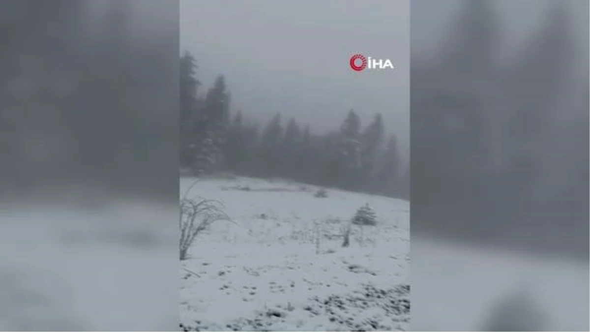 Karabük'ün yüksek kısımlarında kar yağışı tesirli oldu
