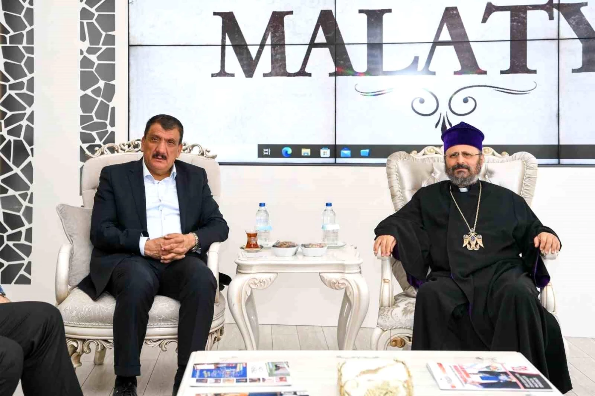 Malatya Büyükşehir Belediye Lideri Gürkan, Türkiye Ermeni Patriği Maşalyan'ı Kabul Etti