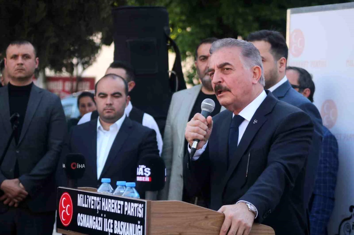 MHP Genel Sekreteri İsmet Büyükataman Bursa Mitinginde Muhalefete Yüklendi