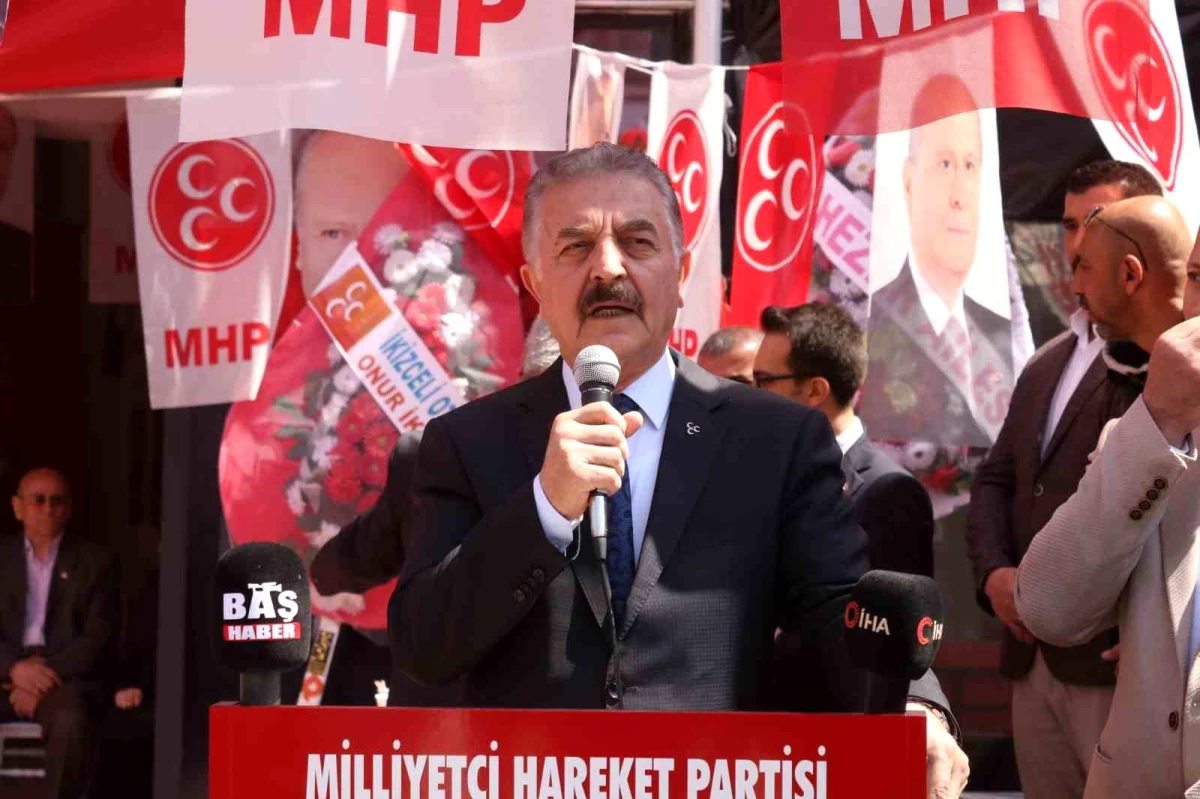 MHP Genel Sekreteri İsmet Büyükataman Bursa'da Seçim İrtibat Merkezi Açılışında Konuştu