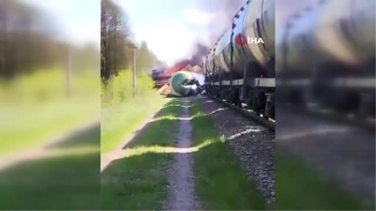 Rusya hududunda patlama: Tren raydan çıktı