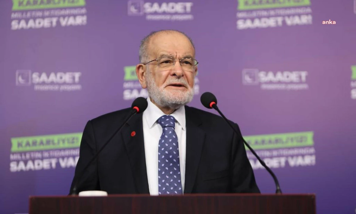 Saadet Partisi önderi Karamollaoğlu 1 Mayıs'ı kutladı