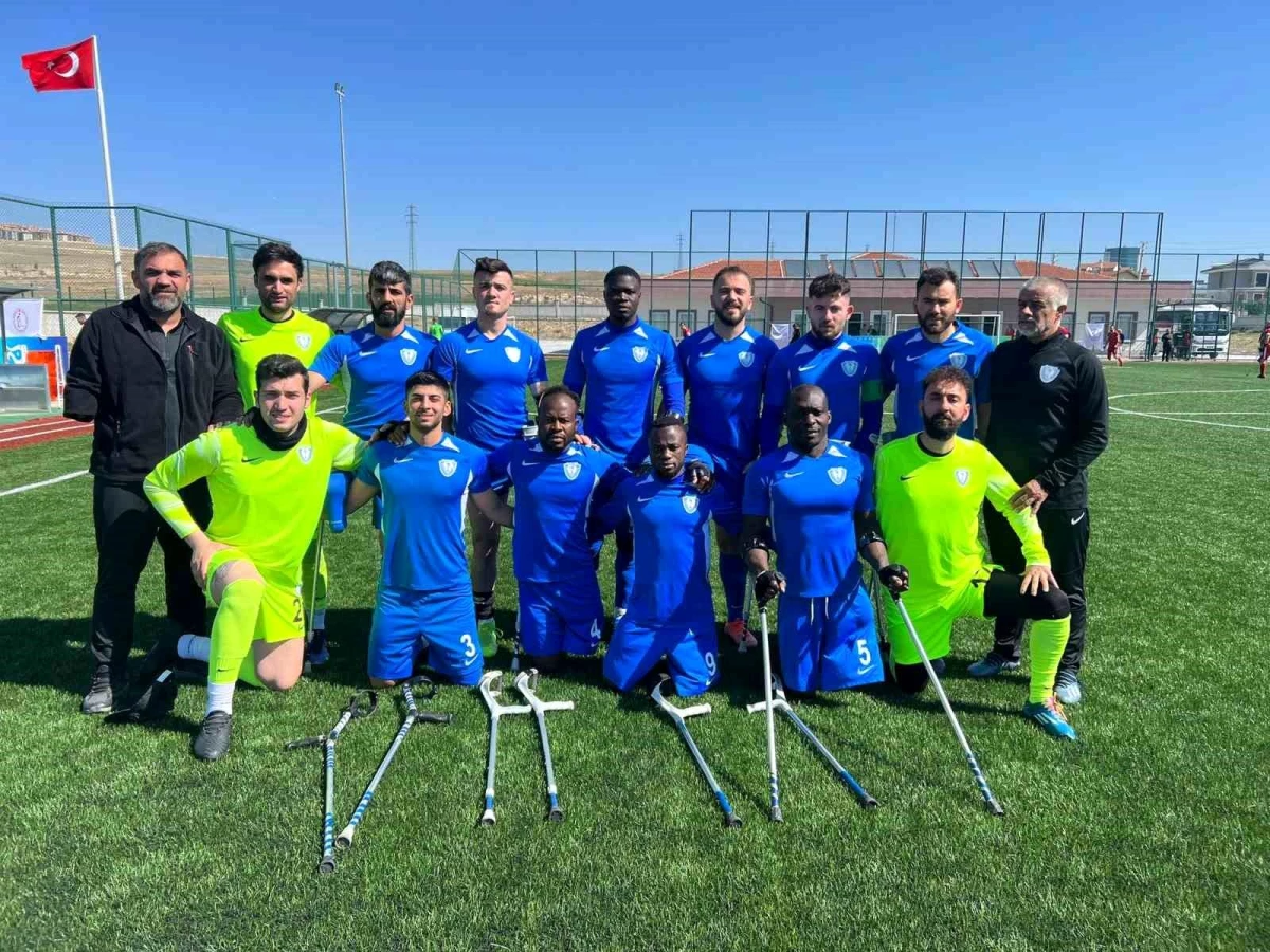 Şahinbey Belediye Ampute Futbol Ekibi Etimesgut'u 3-0 Mağlup Etti