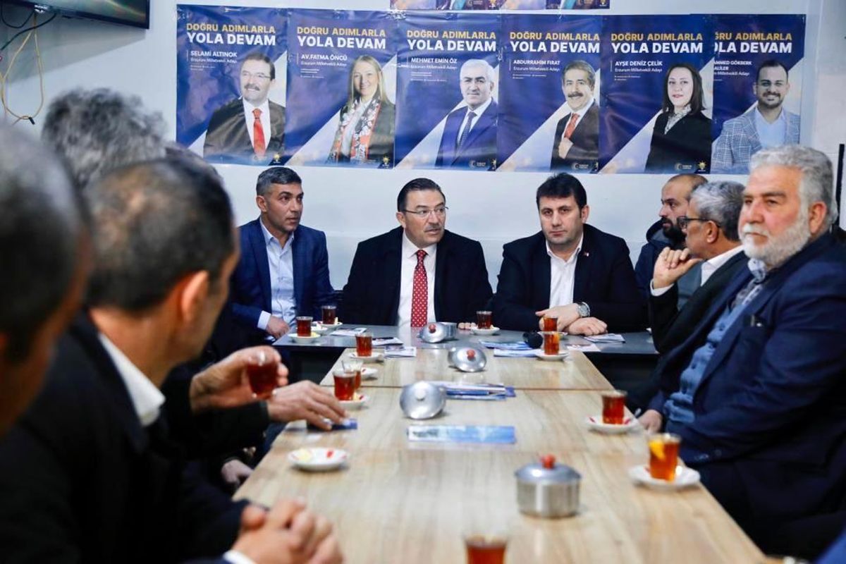 Selami Altınok, Erzurum'da seçim seyahatine devam etti