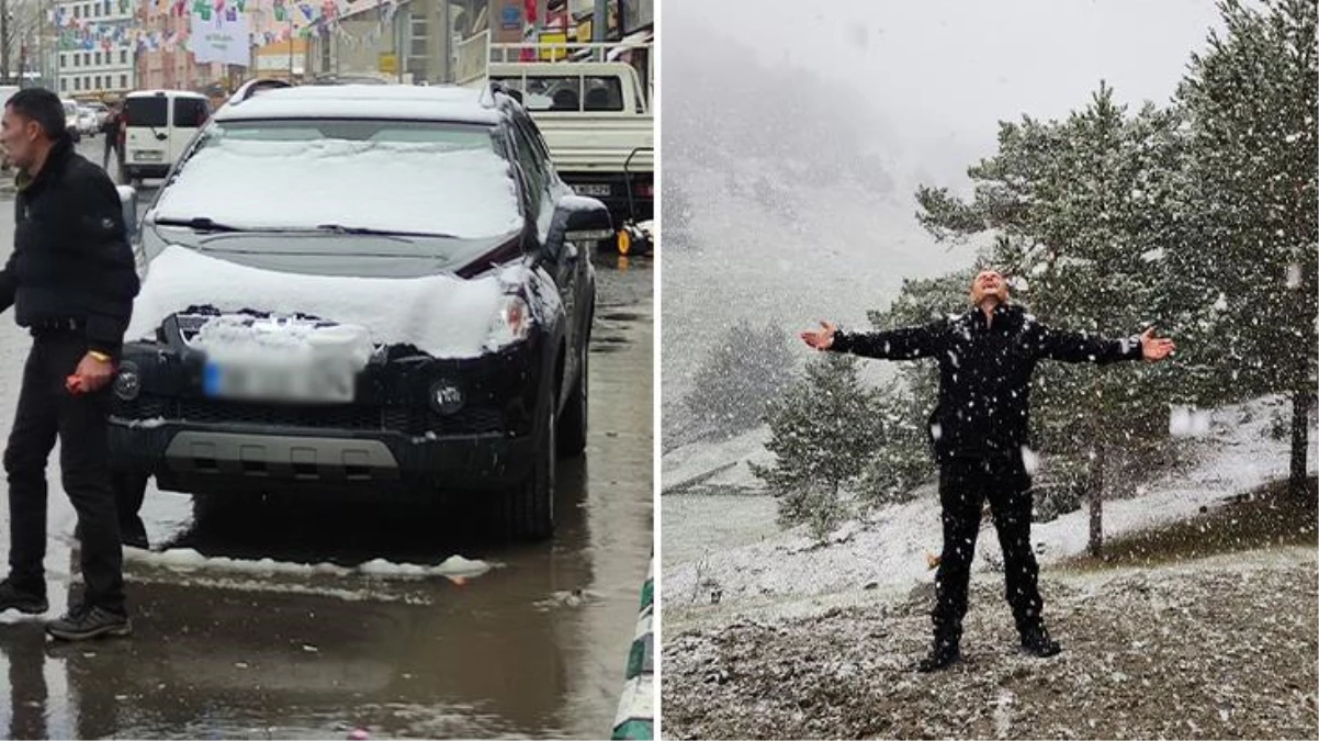 Sivas ve Ardahan'da Mayıs ayında kar yağdı