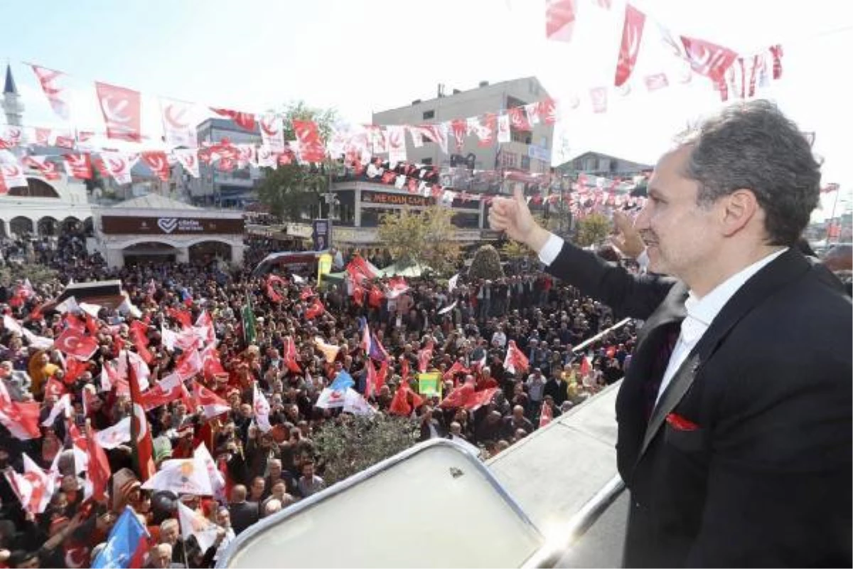 Yine Refah Partisi Genel Lideri Fatih Erbakan: 'Bir oy Erdoğan'a bir oy Erbakan'a vereceğiz'