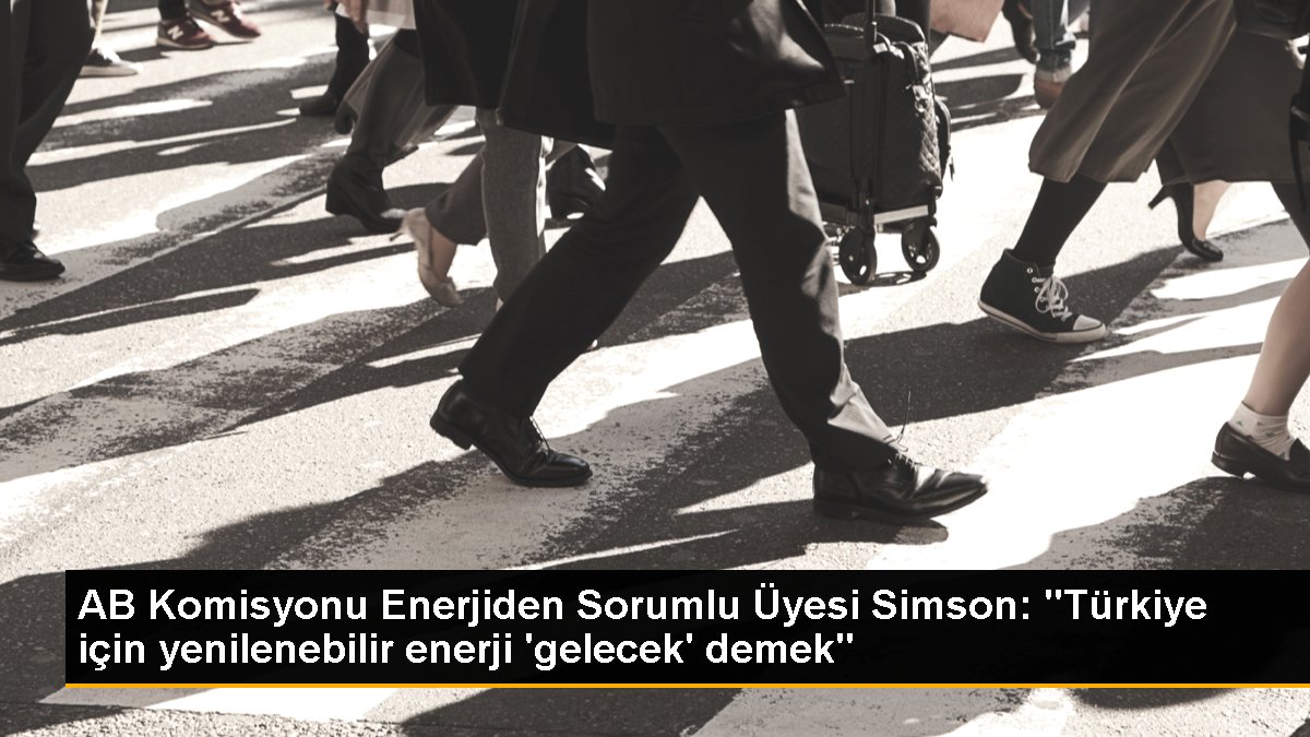 AB Komitesi Güçten Sorumlu Üyesi Simson: "Türkiye için yenilenebilir güç 'gelecek' demek"