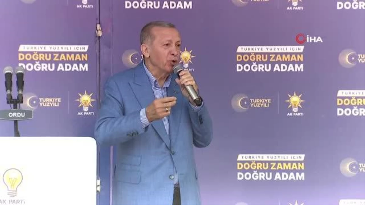 Cumhurbaşkanı Erdoğan Ordu'da konuştu