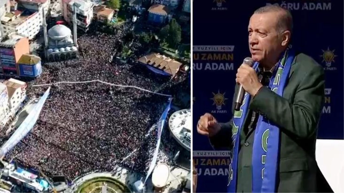 Cumhurbaşkanı Recep Tayyip Erdoğan memleketi Rize'de çoşkuyla karşılandı