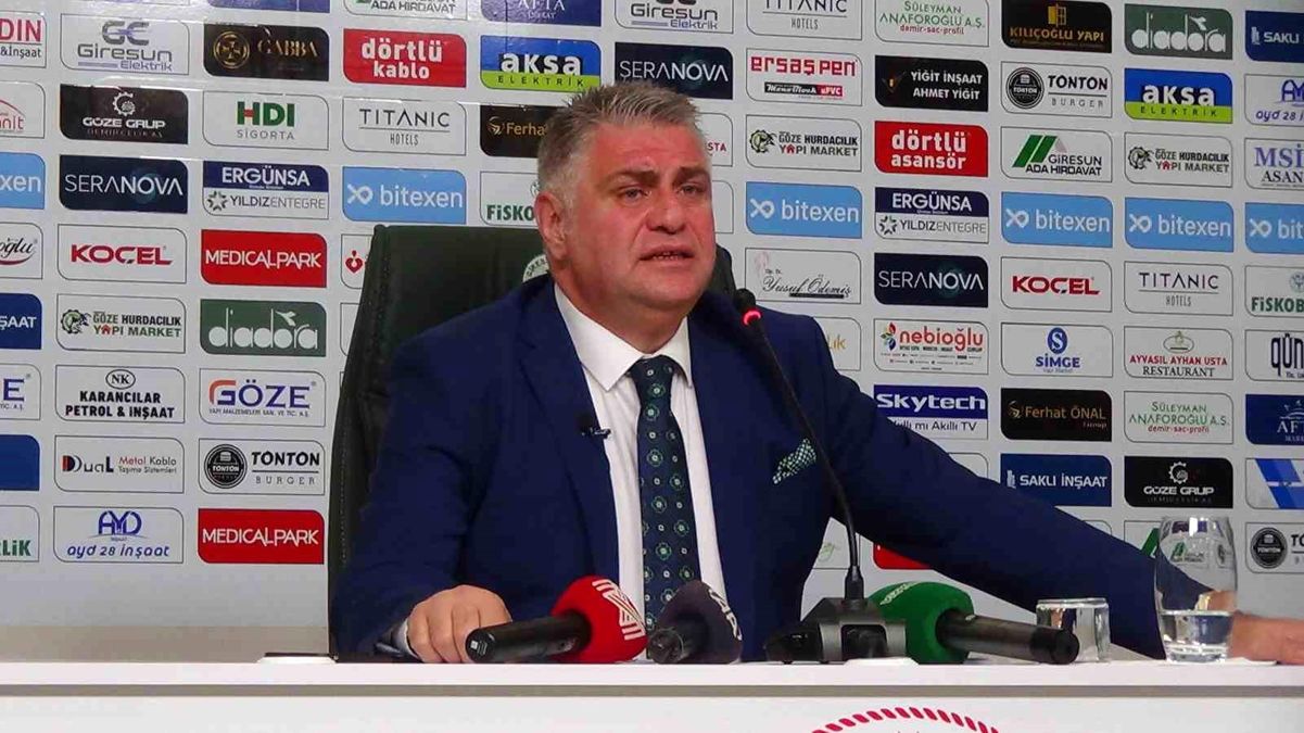 Giresunspor Lideri Nahid Yamak: Kalan maçlardan en az 9 puan almamız lazım