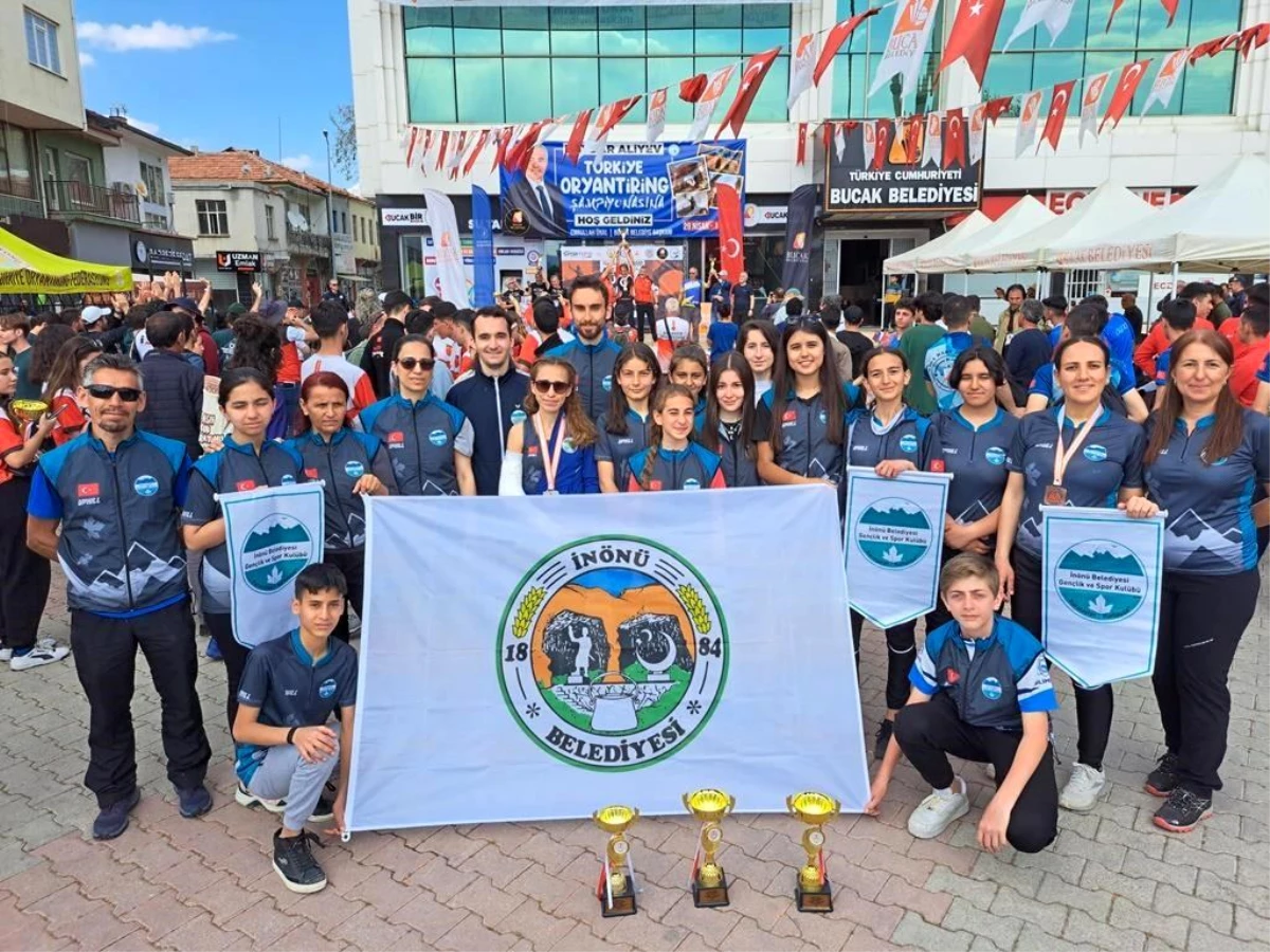 İnönü Belediyesi Oryantiring Ekibi 3 Kupa ve 10 Madalya Kazandı