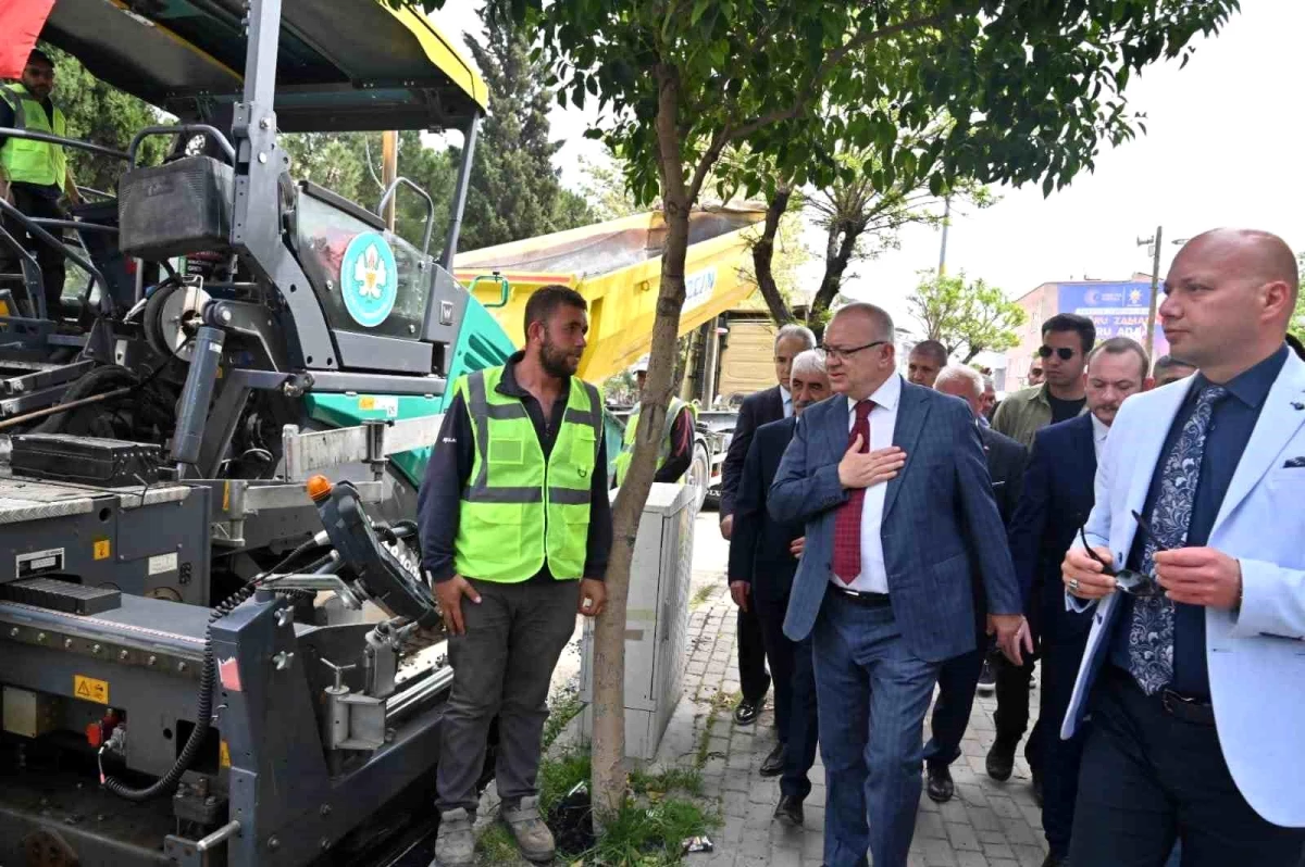 Manisa Büyükşehir Belediye Lideri Cengiz Ergün, Soma'da yatırımları inceledi