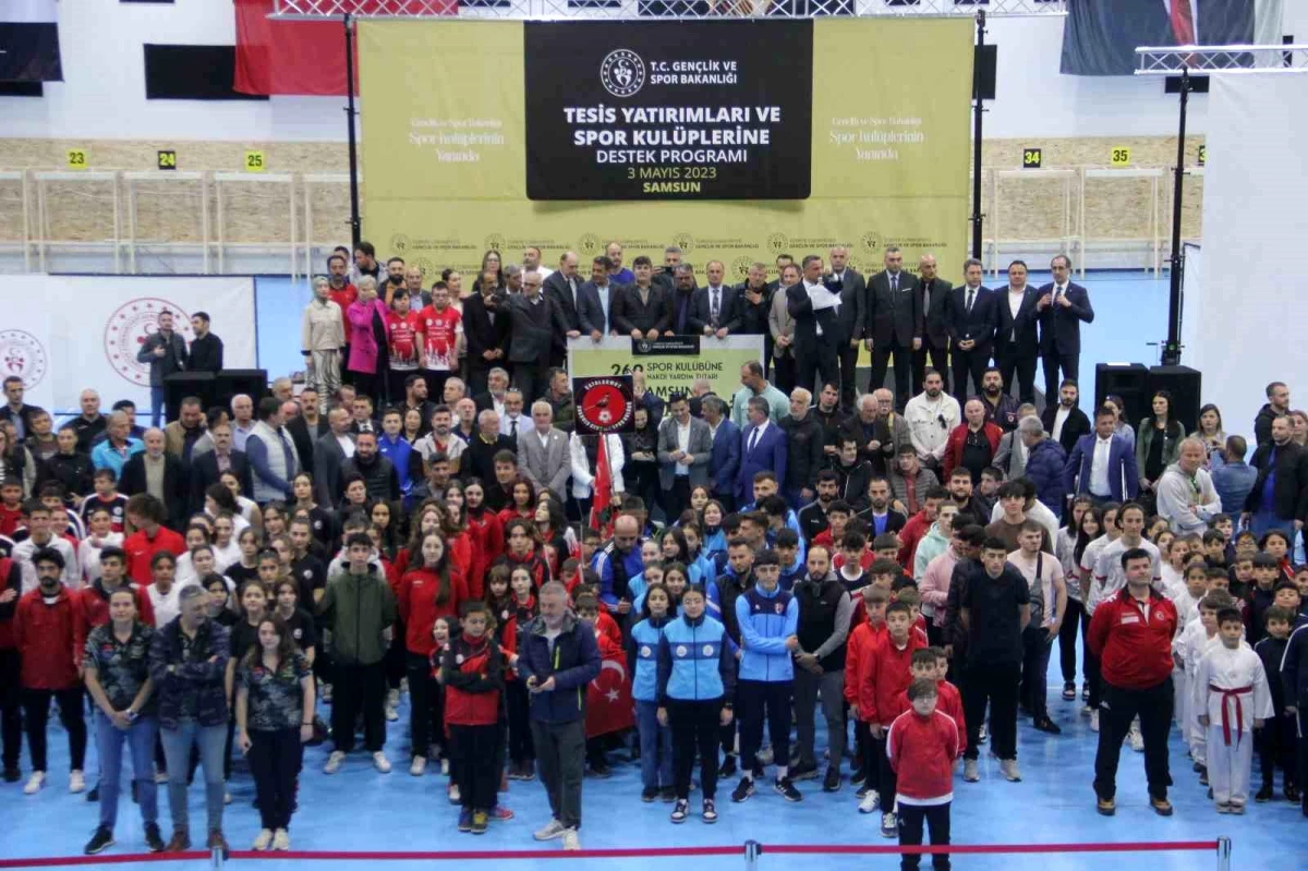 Samsun'da 269 amatör spor kulübüne 7,1 milyon liralık dayanak