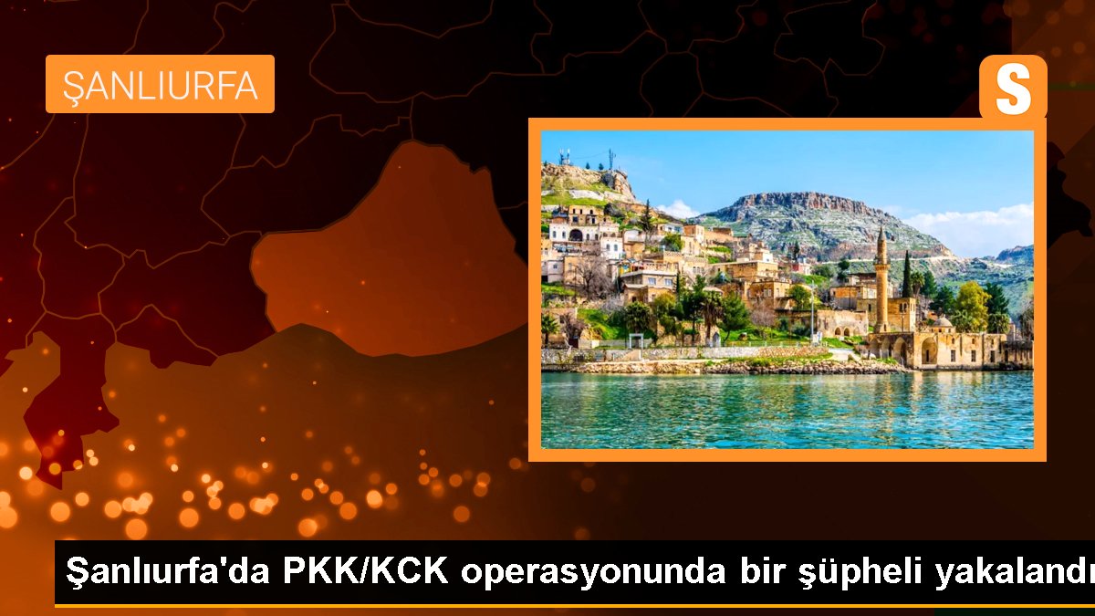 Şanlıurfa'da PKK/KCK operasyonu: Bir zanlı gözaltına alındı
