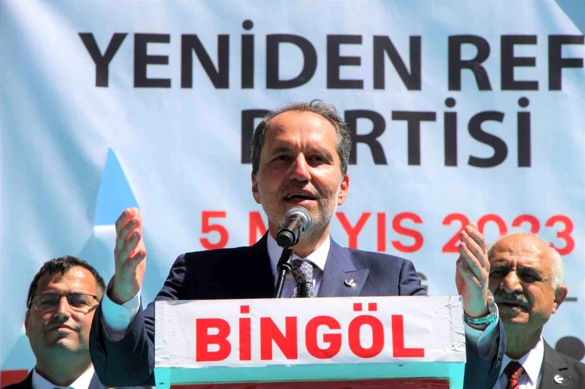 YRP Genel Lideri Fatih Erbakan Bingöl'de Seçim Mitingi Düzenledi