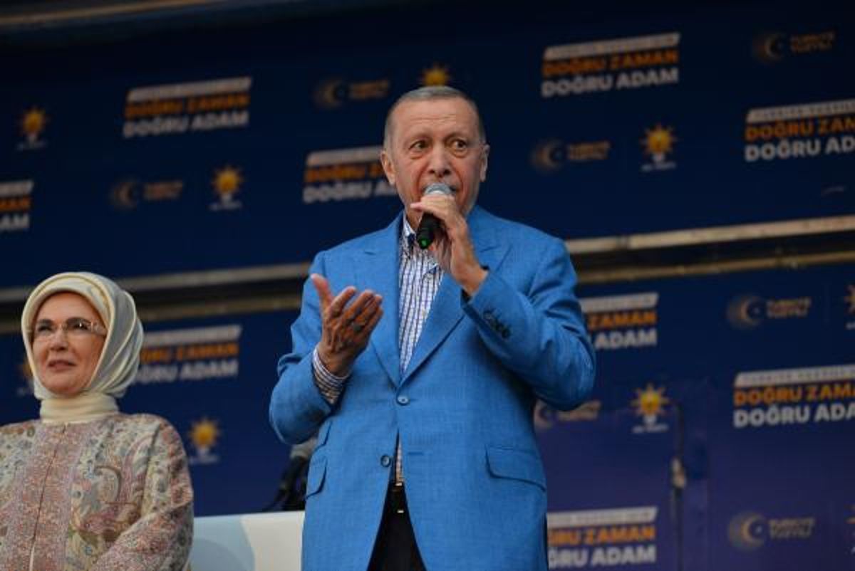 Cumhurbaşkanı Erdoğan Mersin'de konuştu: 'Bu seçim teröristlere bırakılmayacak'