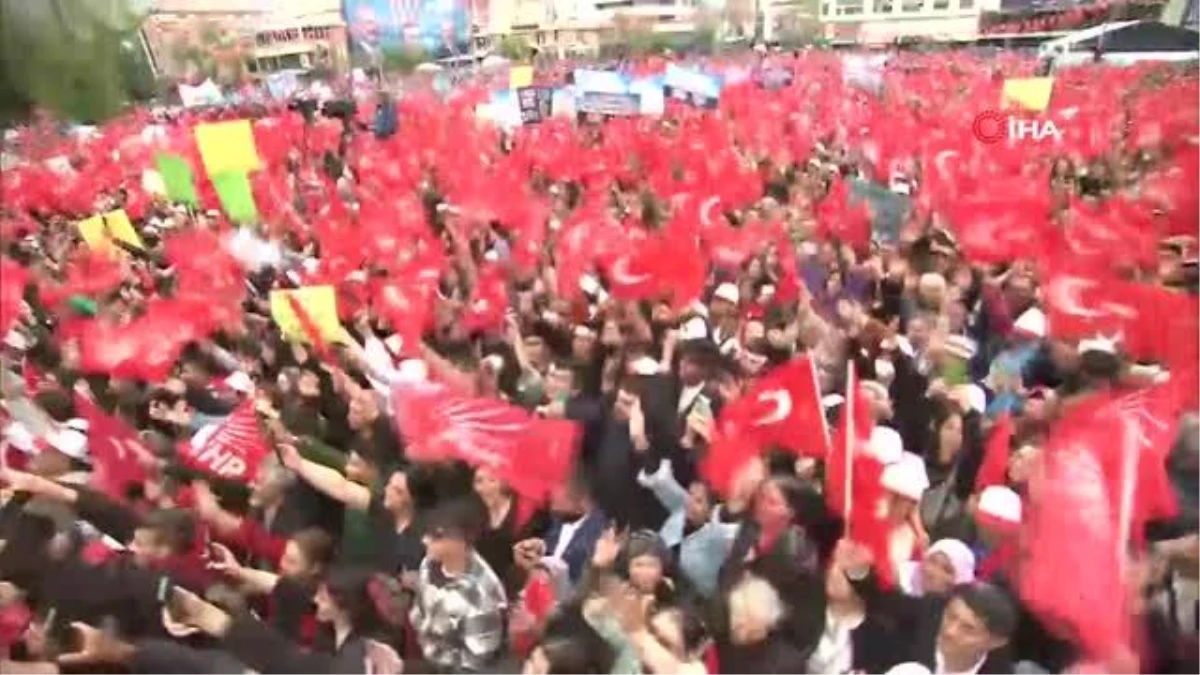 Kılıçdaroğlu Erzincanda miting yaptı