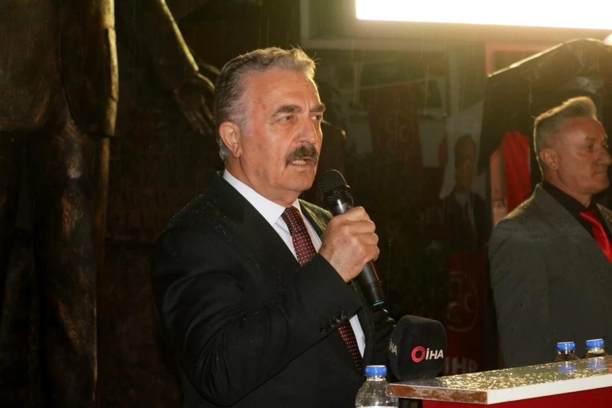 MHP Genel Sekreteri İsmet Büyükataman Bursada miting yaptı