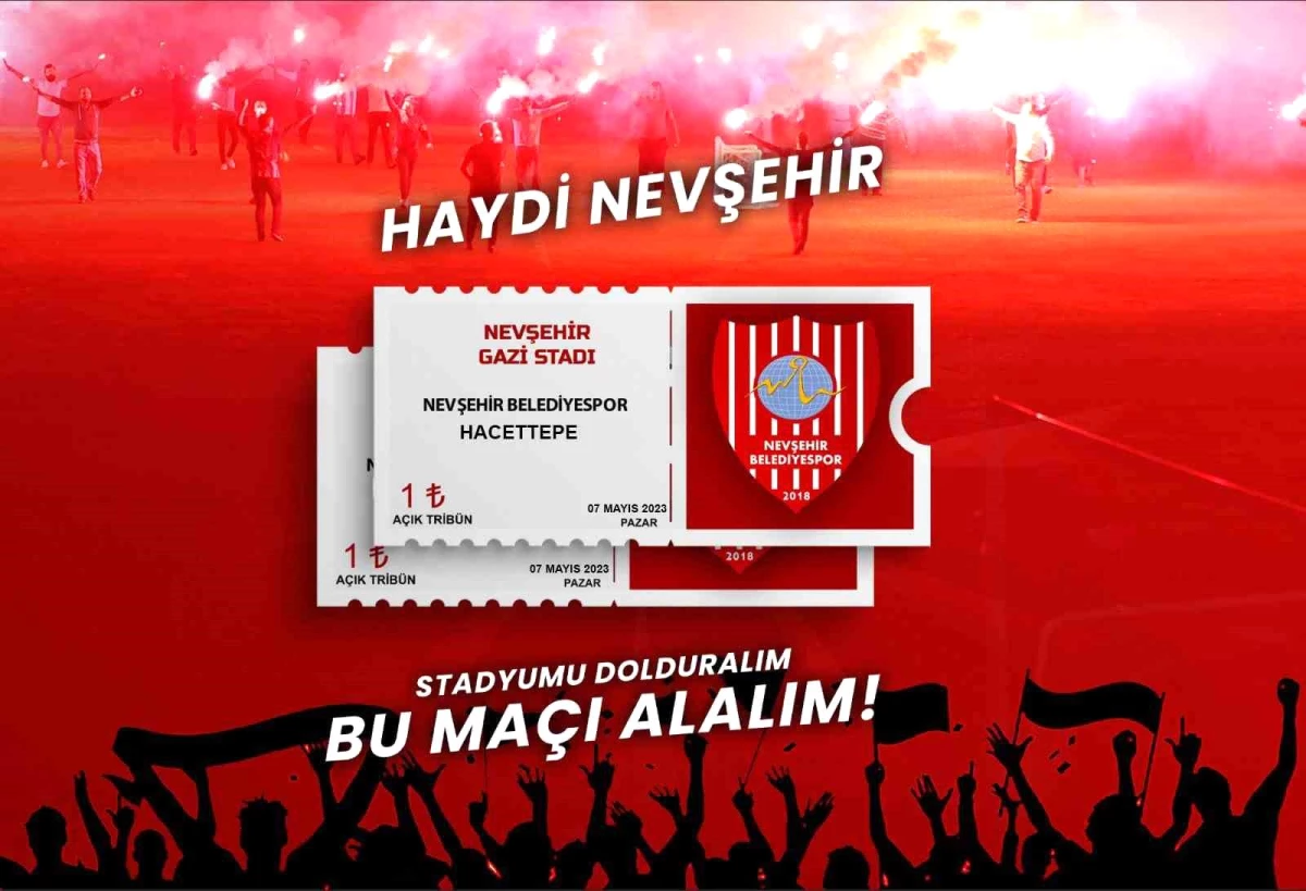 Nevşehir Belediyespor, Hacettepe maçı öncesinde bilet fiyatlarını düşürdü
