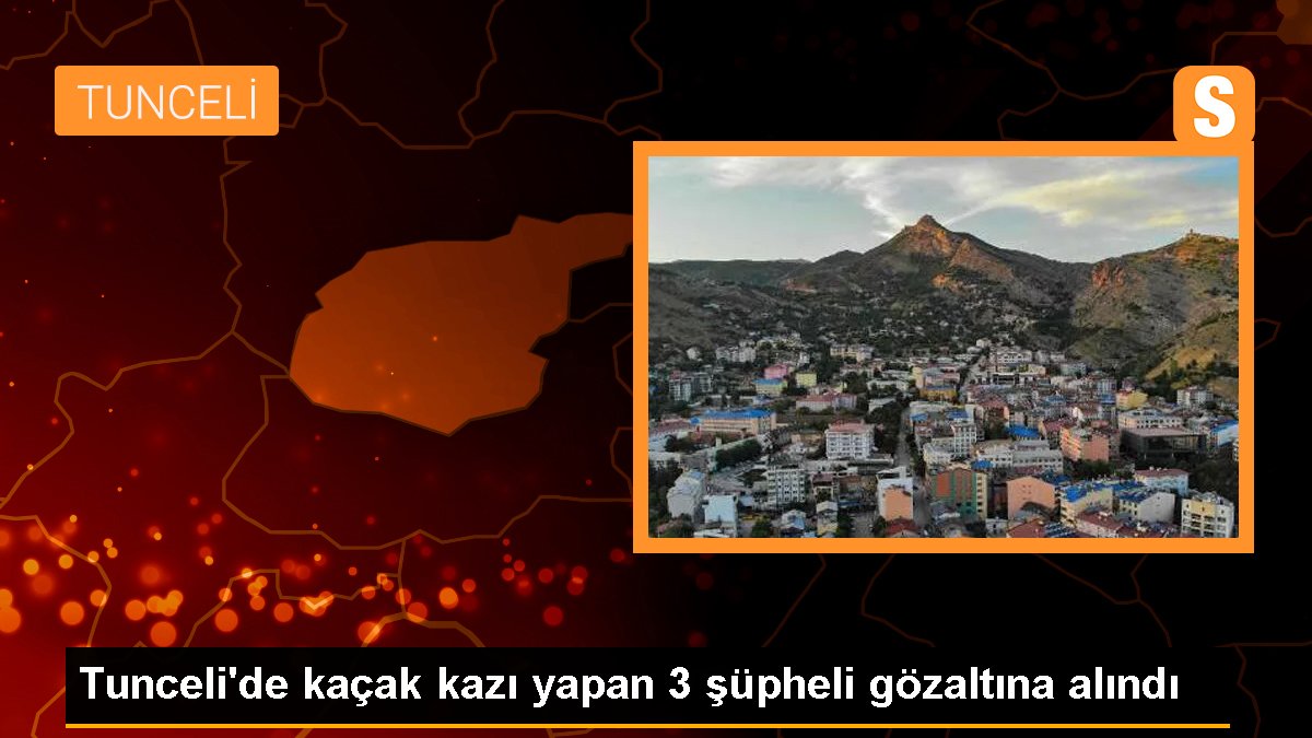 Tunceli'de Kaçak Hafriyat Yapan 3 Kişi Yakalandı