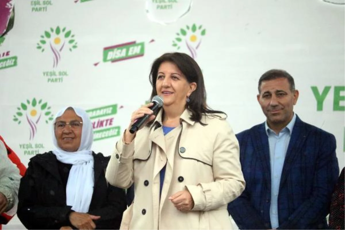 Yeşil Sol Parti Eş Genel Lideri Pervin Buldan Antalya'da Miting Yaptı